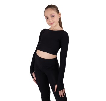 Crop top termico black