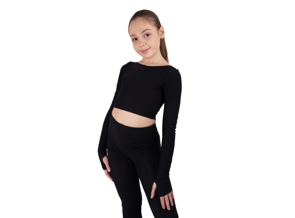 Crop top termico black